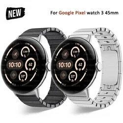 Metal Stainless Steel Bracelet for Google Pixel Watch 3 45mm Wristband for Google Pixel WATCH3 45 Men Strap Replaced Accessories