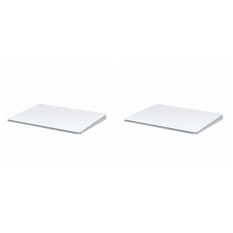 2X Bluetooth Touchpad Multi-Function Gestures Trackpad Rechargeable Wireless Touchpad For Laptop Ipad IOS Mac, White-AT93