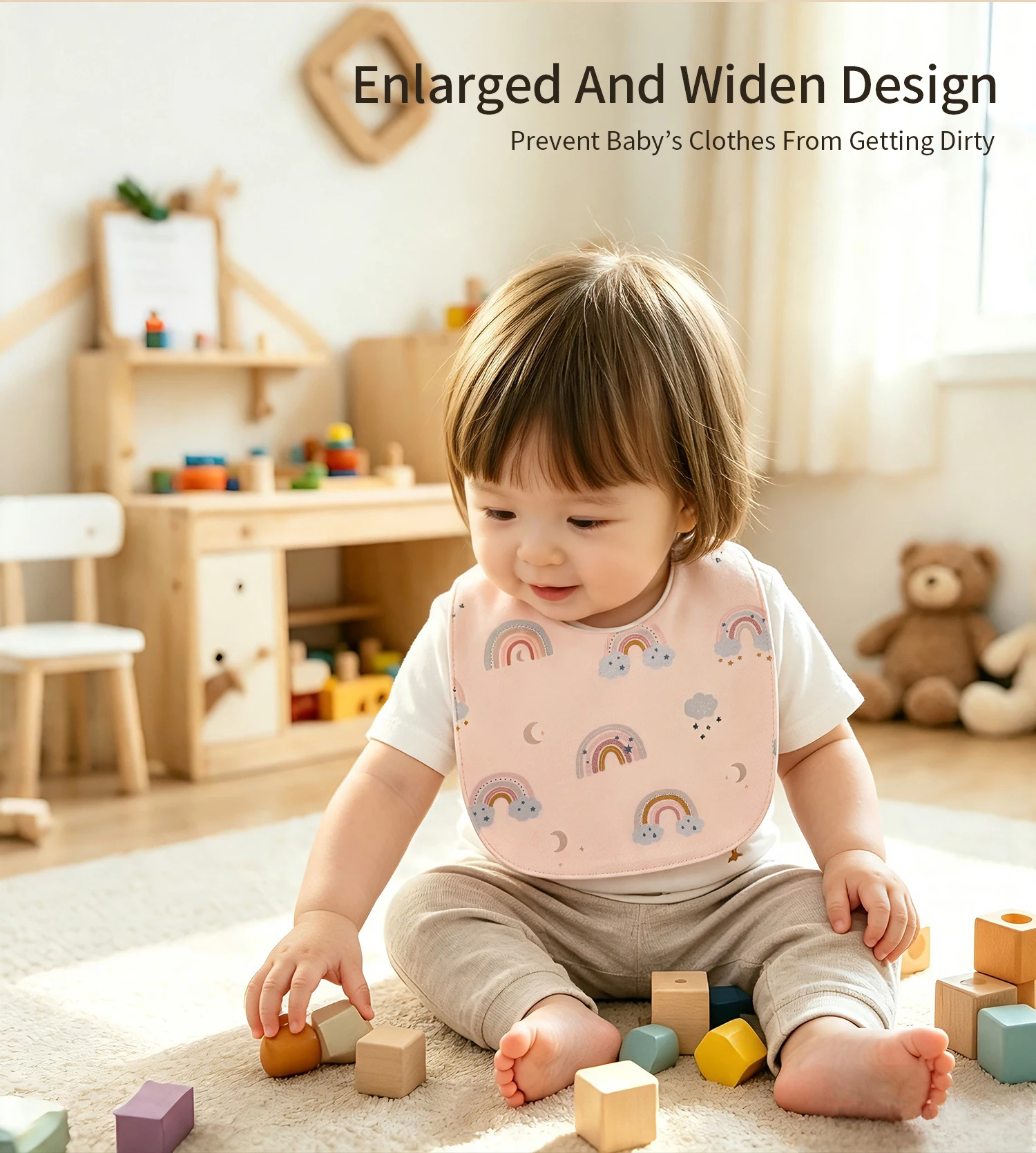 INSULAR 3 Pack Pure Cotton Wat - огляд і ціна Printed Bibs Pack