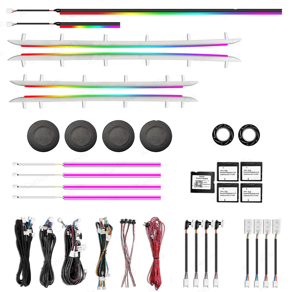 64 Colors Dynamic Ambient Light for BMW 1 Series 2016-2023 F20 F40 Multi-color LED Interior Lighting Upgrade Accessories