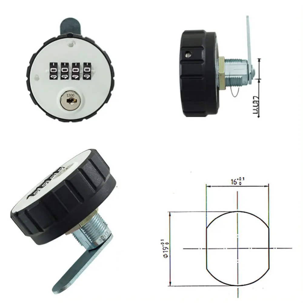Keyless Combination Cam Lock Zinc Alloy Security Locker Cabinet Mailbox Drawer Latch Hardware For LIKAYO Supply