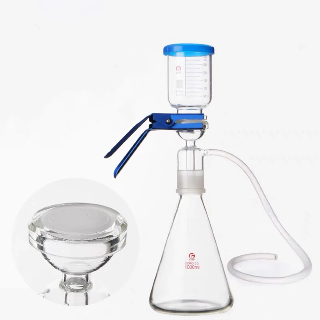 250-5000ml Vacuum Filter Apparatus Laboratory Equipment Glass Filter Sand Core Liquid Solvent Membrane Filter