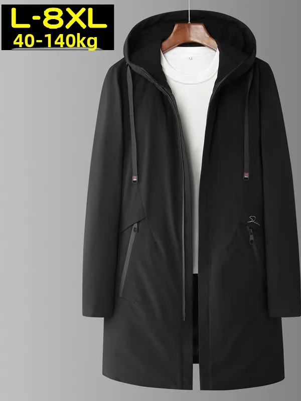 

Мужская пуховая куртка больших размеров, зимняя ветрозащитная верхняя одежда, повседневная мужская ветровка с длинными рукавами, теплая Sli Urban Faion