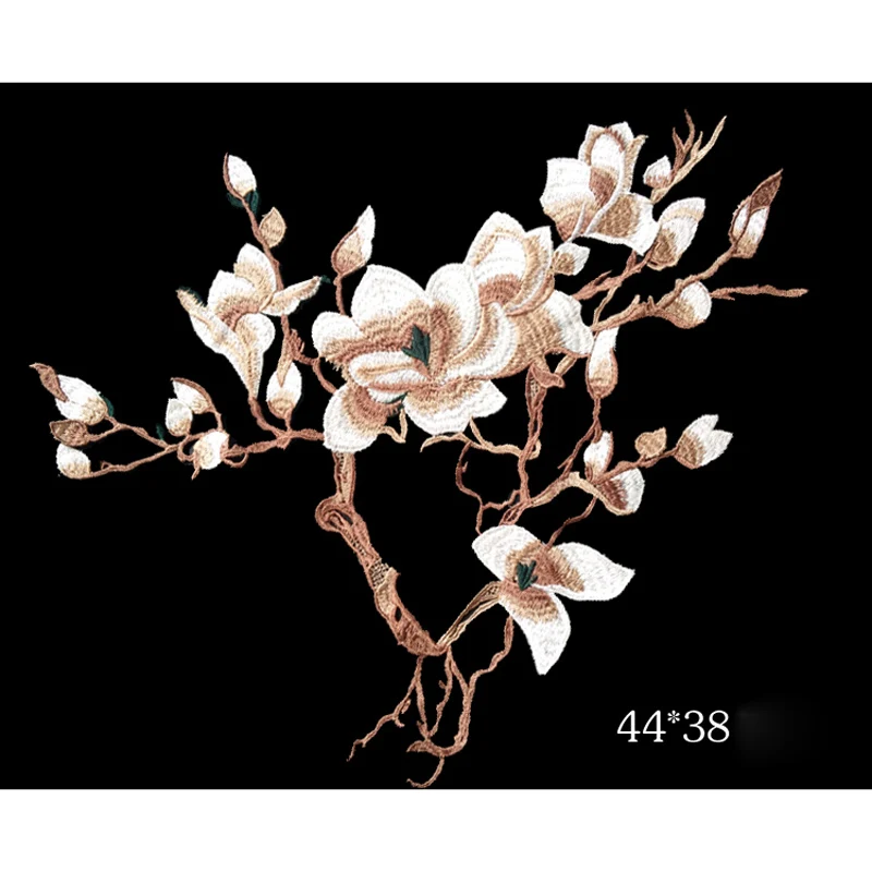 3Pcs/Set Plum Blossom Flower Applique Clothing Embroidery Patches Sew on Repair Accessories