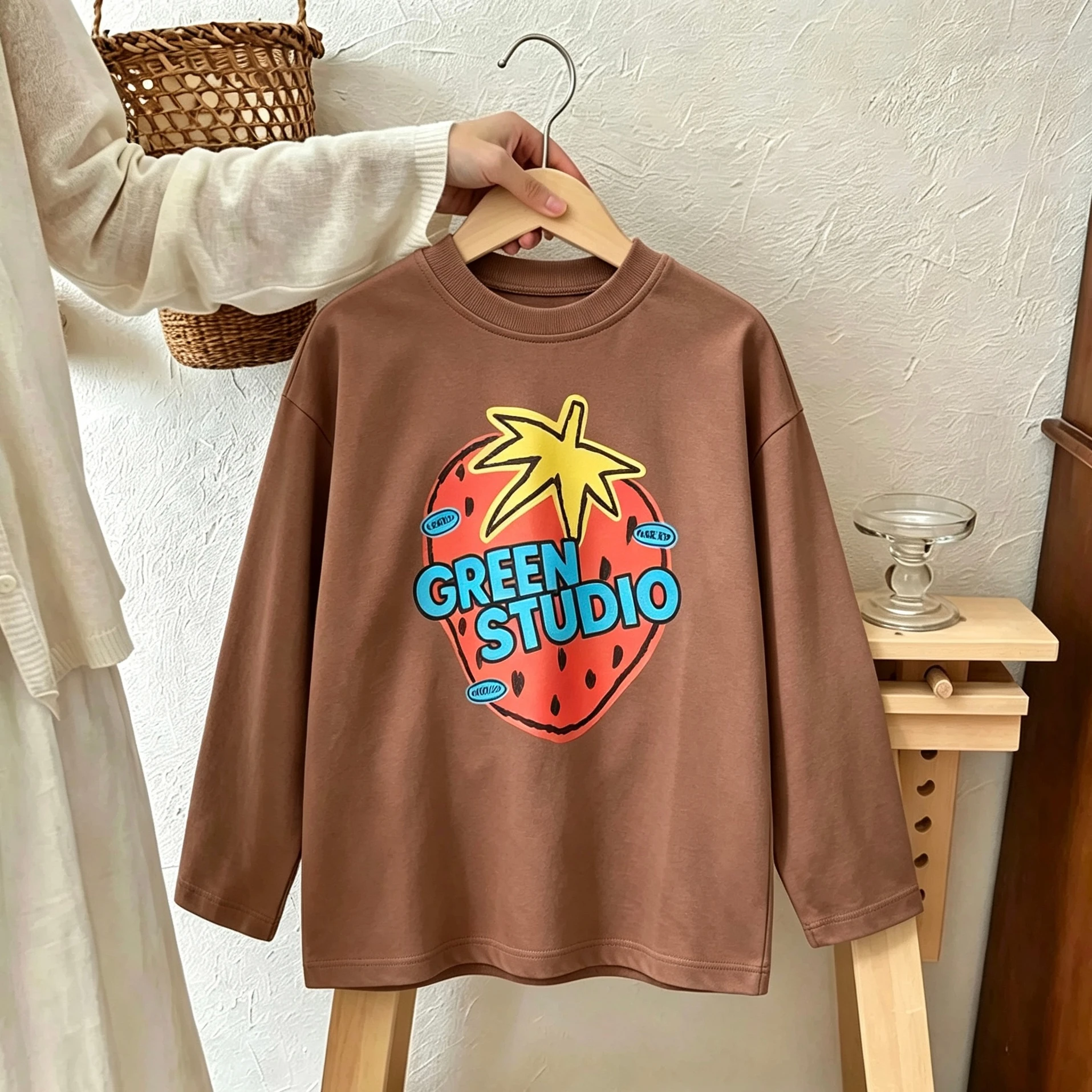 2 3 4 5 6 7Years Old Kids Fashion TShirt Long-sleeved Tops Lovely Printed Basic Shirt Early Autumn Clothing Toddler New Tees