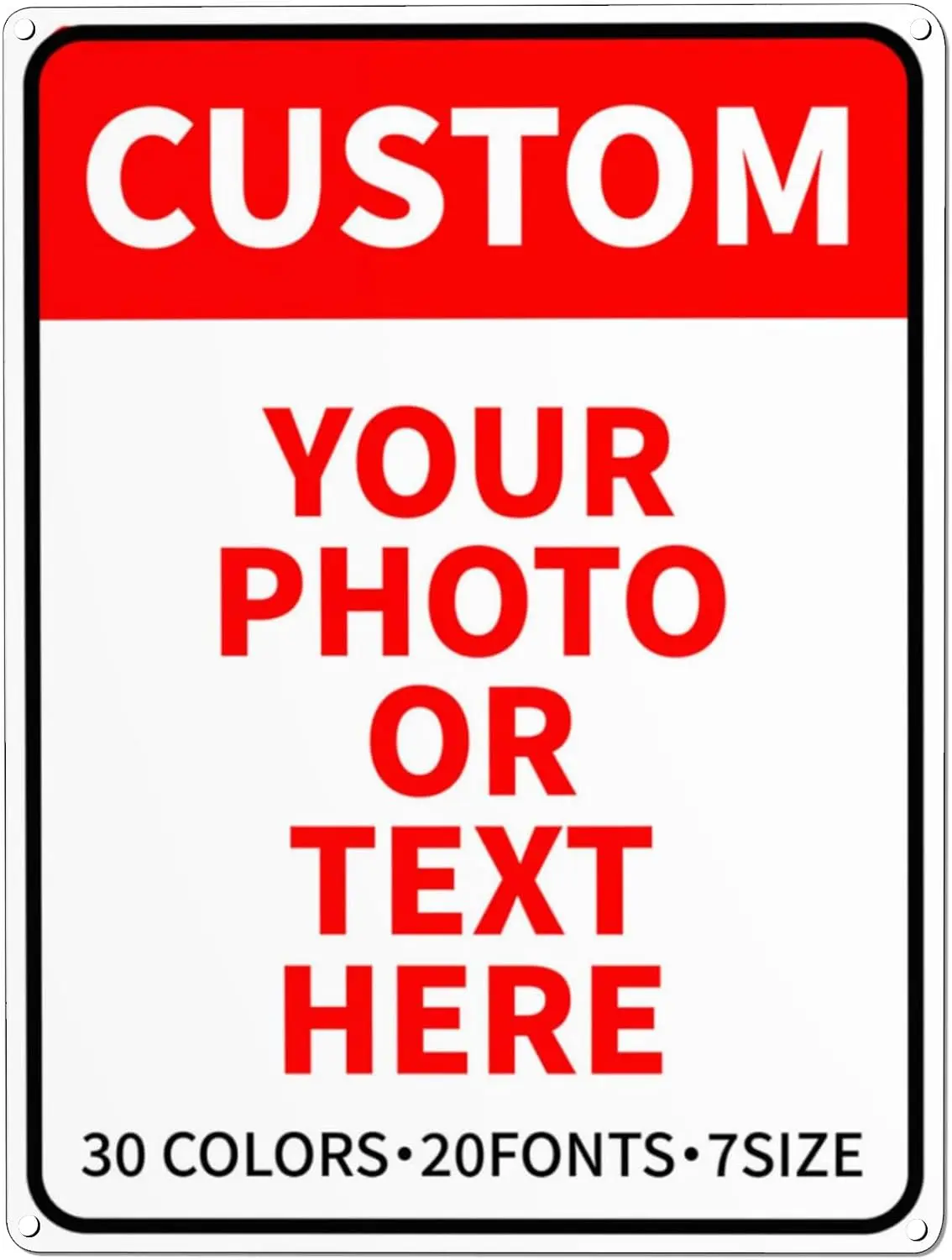 Metal Signs - Personalized for Business, Office, Home, Delivery, Road, Garden, Hazard, Parking, Decorative, 6x8