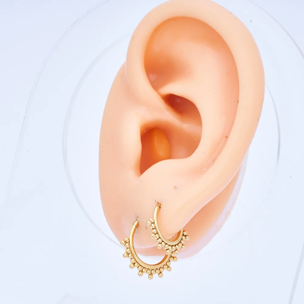 G23 Titanium Piercing Nose Ring Body Jewelry Hoop earings ASTM F136 Cartilage Tragus Diaphragm Titanium Hing