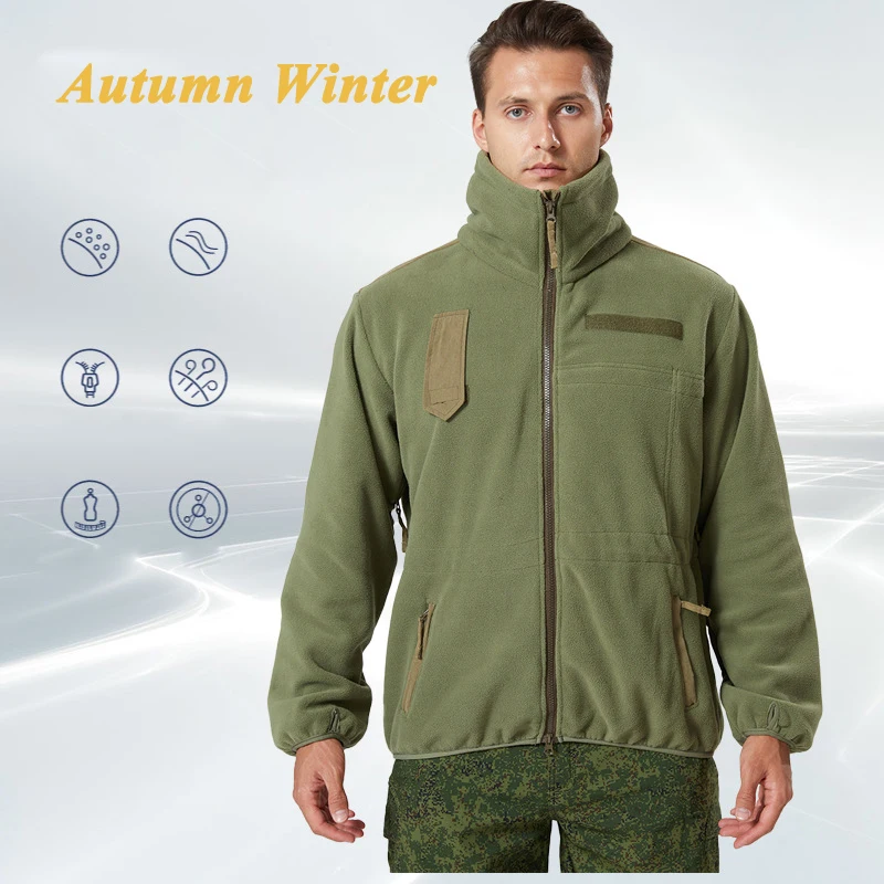 Winter Mens Softshell Warm Jacket Man Polar Fleece Tactical Coats Outdoor Men Sports Thermal Windbreaker Jackets Clothing