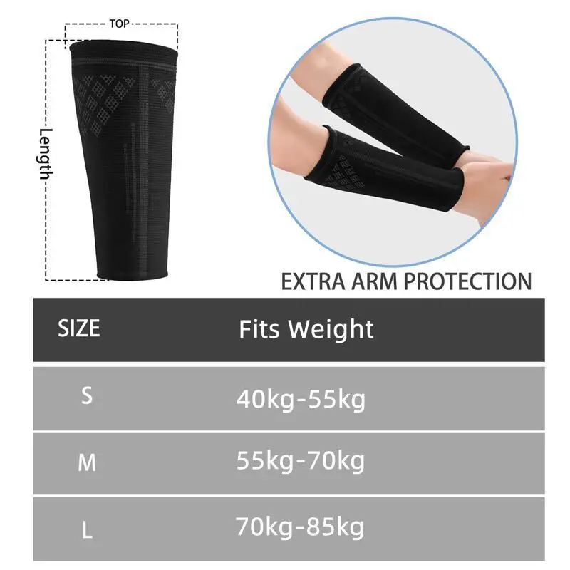 1 Pair Volleyball Arm Sleeves Compression Forearm Sleeves for Women Men Sting Sport Wristband Arm Protection Wrist Guard Support