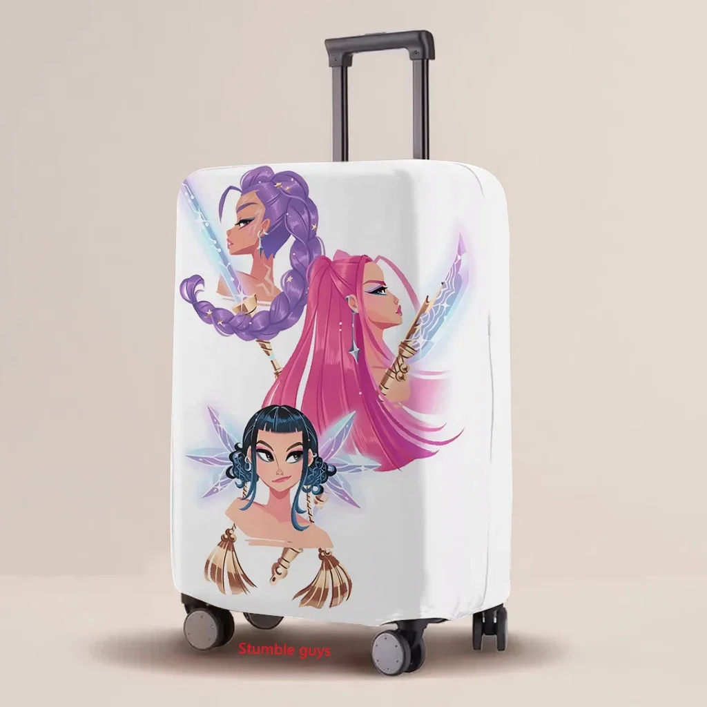 

Kpop Demon Hunters Luggage Cover Multi-Size Elastic Protective Case Cartoon Print Fits 18-32 Inch Suitcase​