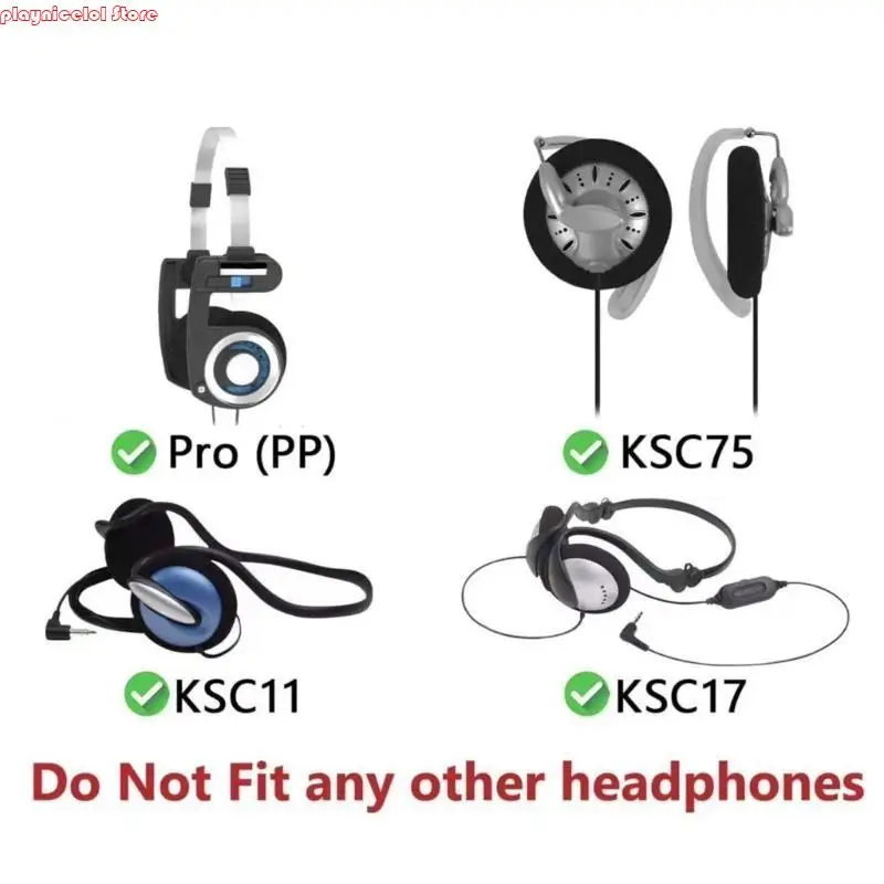 E8BA Substituição rápida Ponto ouvido esponja respirável para fones ouvido PortaPro KSC11 KSC17