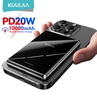 KUULAA Slim Magnetic Power Bank 10000mAh PD20W Portable Charger Wireless External Battery for iPhone 16 15 14 Pro Max Powerbank