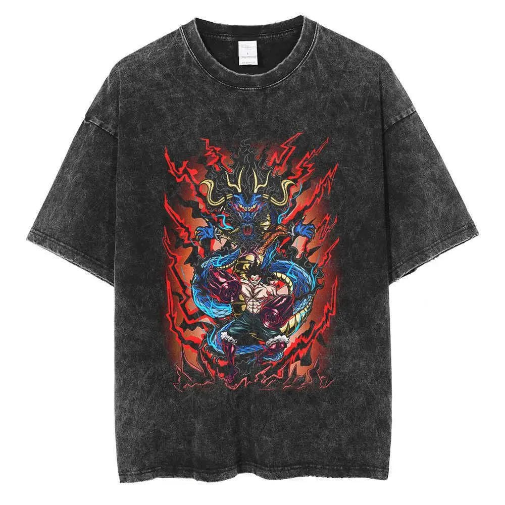 

2026 One Piece Cotton T-Shirt Unisex Short Sleeve Casual Streetwear Style Summer Anime Graphic Streetwear Y2K Unisex