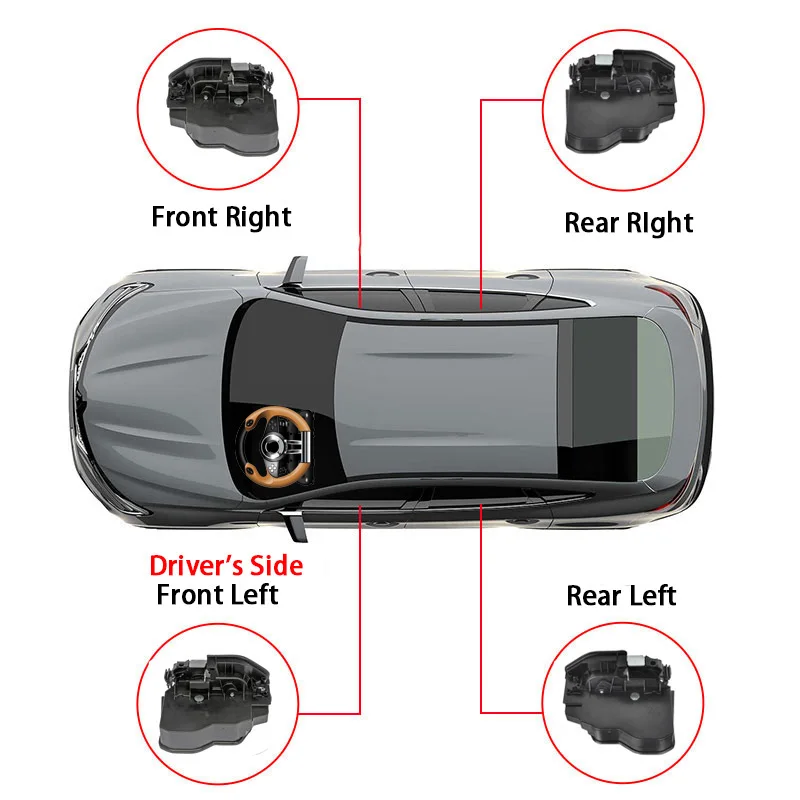 문짝 잠금 액추에이터, BMW 2005-2016 1 3 5 시리즈 E81 E82 E87 F20 F30 E93 E90 E91 F10 F11 미니 R60 R61 51217229455