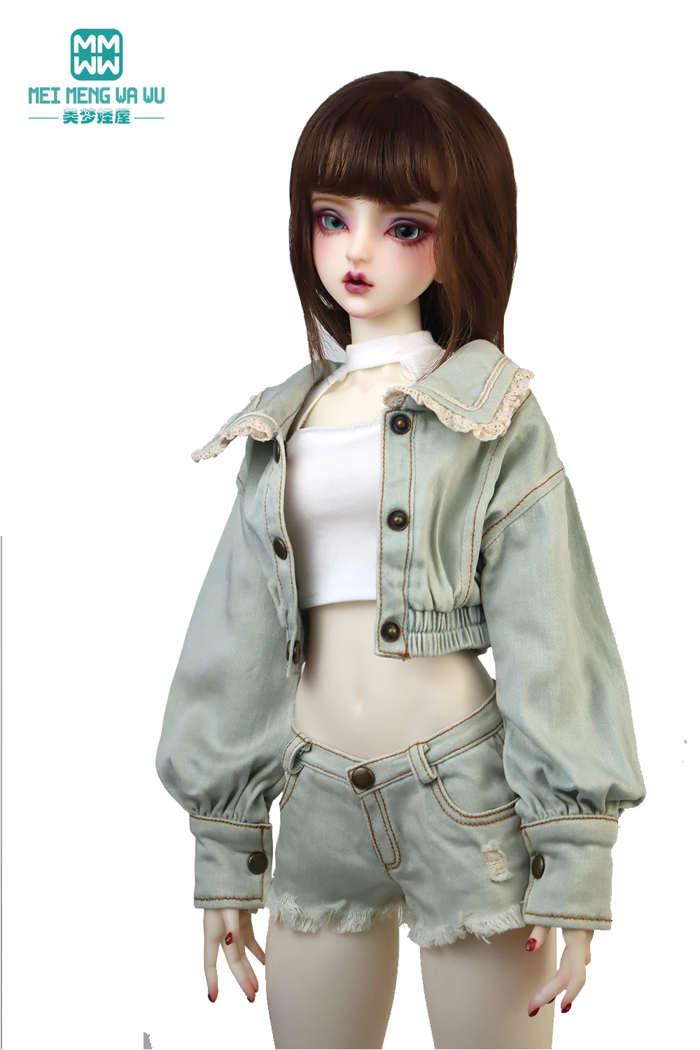 Fits 1/3 1/4 BJD Doll clothes DD SD Toy ball joint doll accessories Fashion jackets denim skirts gift for girls