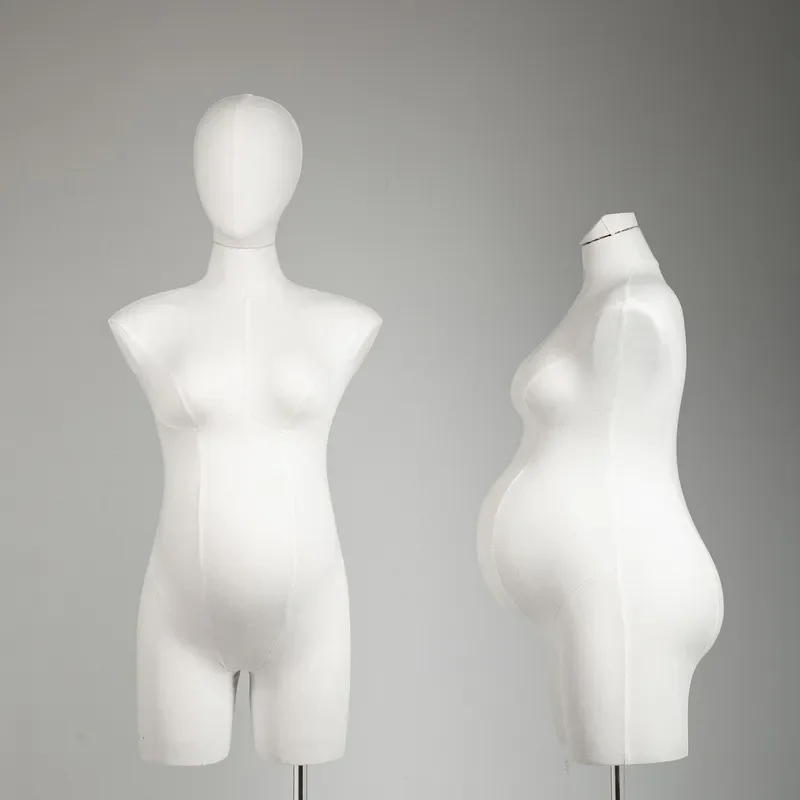 Maternity Half Body Mannequin Pregnant Woman Display Rack Big Belly Model for Clothing Store Window Dress Form Prop Shelf