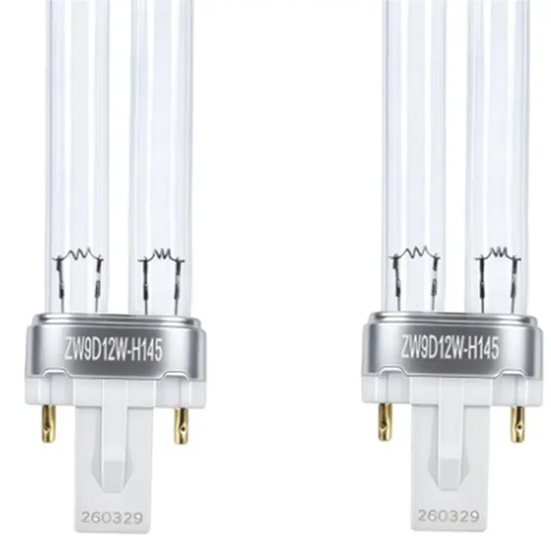 AB41-For Aquariums And Ponds, 2-Pack 9W UV Light Bulbs G23 Base- For Tetra Greenfree UVC-9 Pond Clarifier& JUP-01 view 2