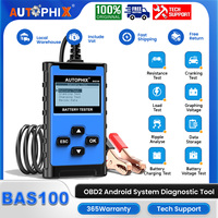 Autophix BAS100 Car Battery Tester 12/24V 100-2000CCA Load Cranking Charging Test Car Battery System Analyzer Diagnostic Tools