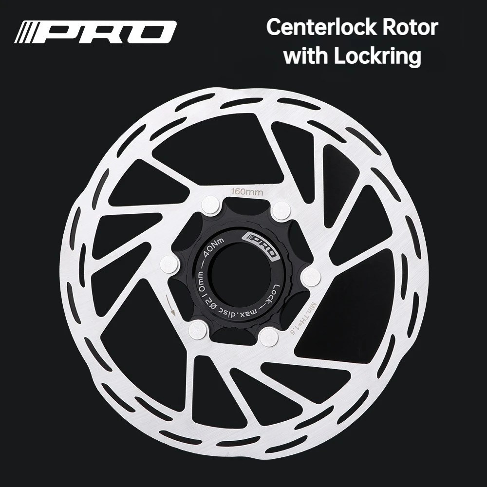 IIIPRO Bicycle Medium Lock Disc Highway Mountain Center Line Disc Brake Disc 140/160/180/203MM
