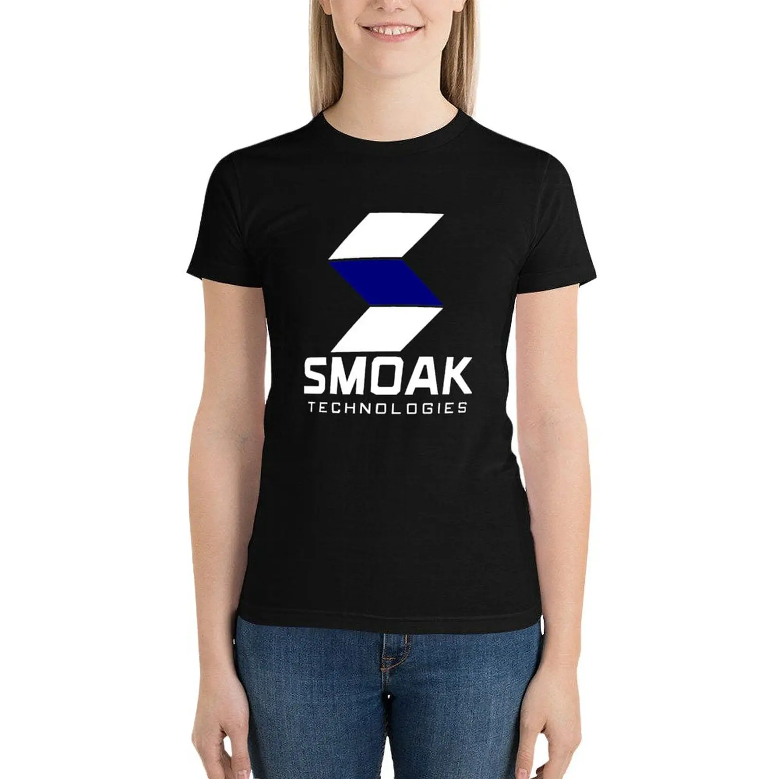 

Smoak Tech 1.0 T-Shirt anime clothes plus size tops lady clothes workout shirts for Women loose fit