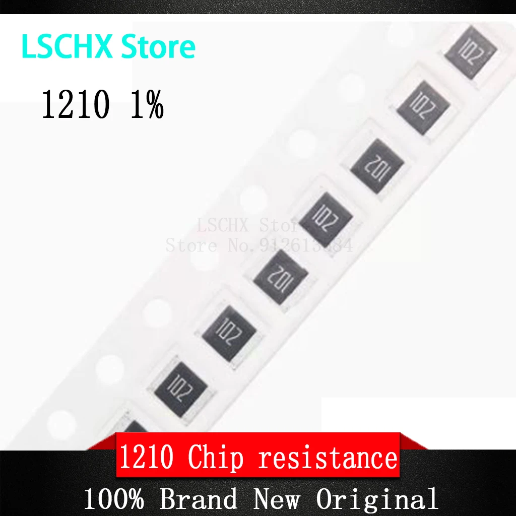 100pcs 1210 1% SMD resistor 0R ~ 1M 1/2W 0 1 10 100 150 220 330 ohm 1K 2.2K 10K 100K 220K 0R 1R 10R 100R 150R 220R 330R 470R 1M