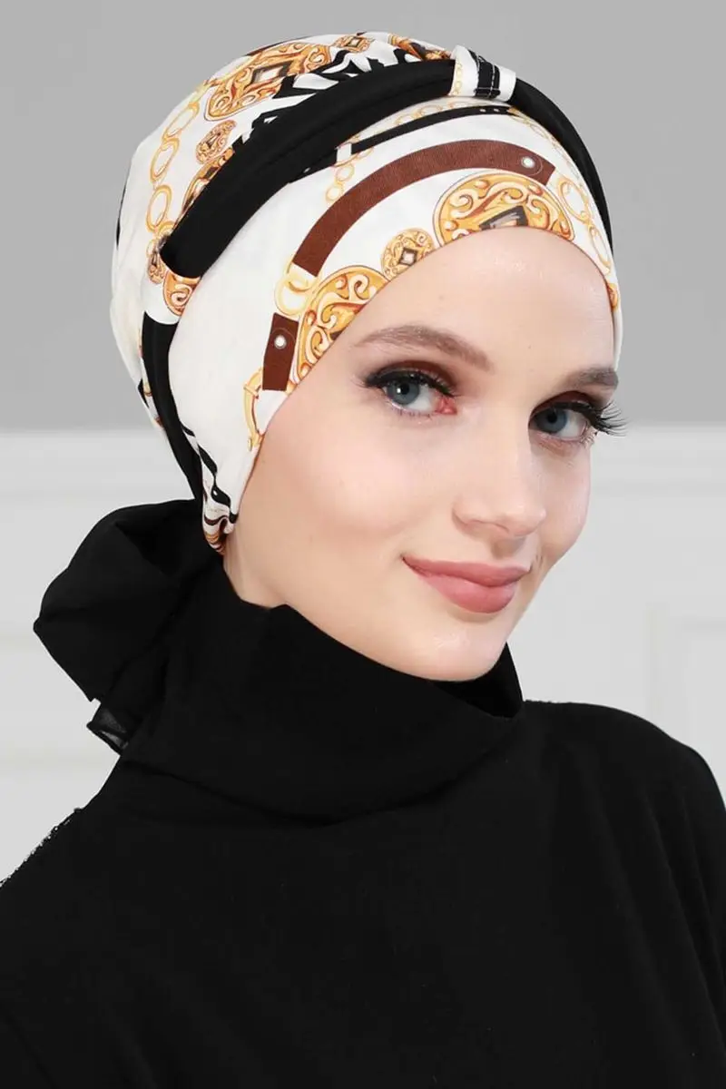 Chiffon com cinto penteado osso elegante padrão