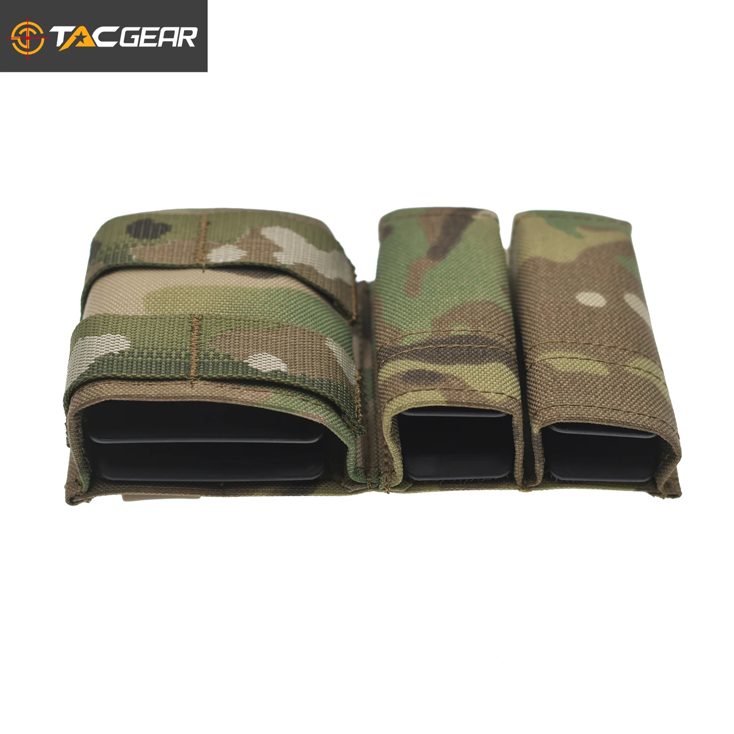 TACGEAR gyorsan  5.56 + 9mm + 9mm  .40S&W .45ACP Hármas Tölténytár Erszény molle csipesz Képes folyóirat Pisztolytáska Képes folyóirat Hordozó számára Fenőkő Pisztoly Airsoft