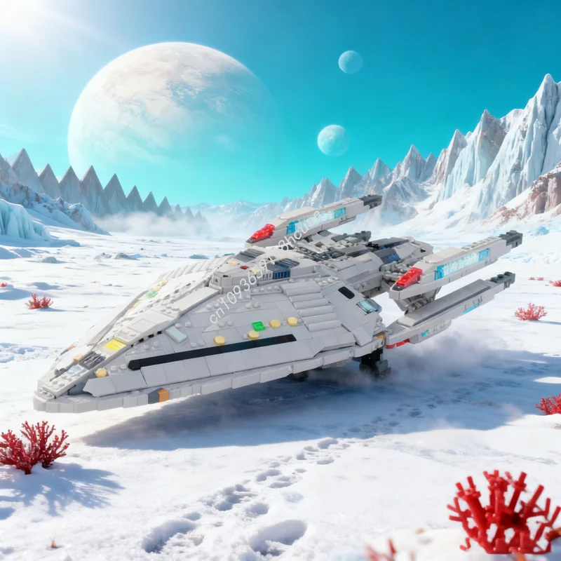 

2764 шт. MOC USS Prometheus NX, пространственная модель, строительные блоки, строительные блоки, идея для рождественского подарка, образовательный кирпич, детские игрушки на день рождения