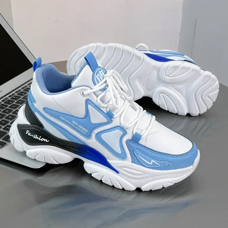 Men's Sport Shoes High-elastic Height-increasing Shoes Wear-resistant Men Casual Sneakers Outdoor Athletic Easy Clean Men Shoe