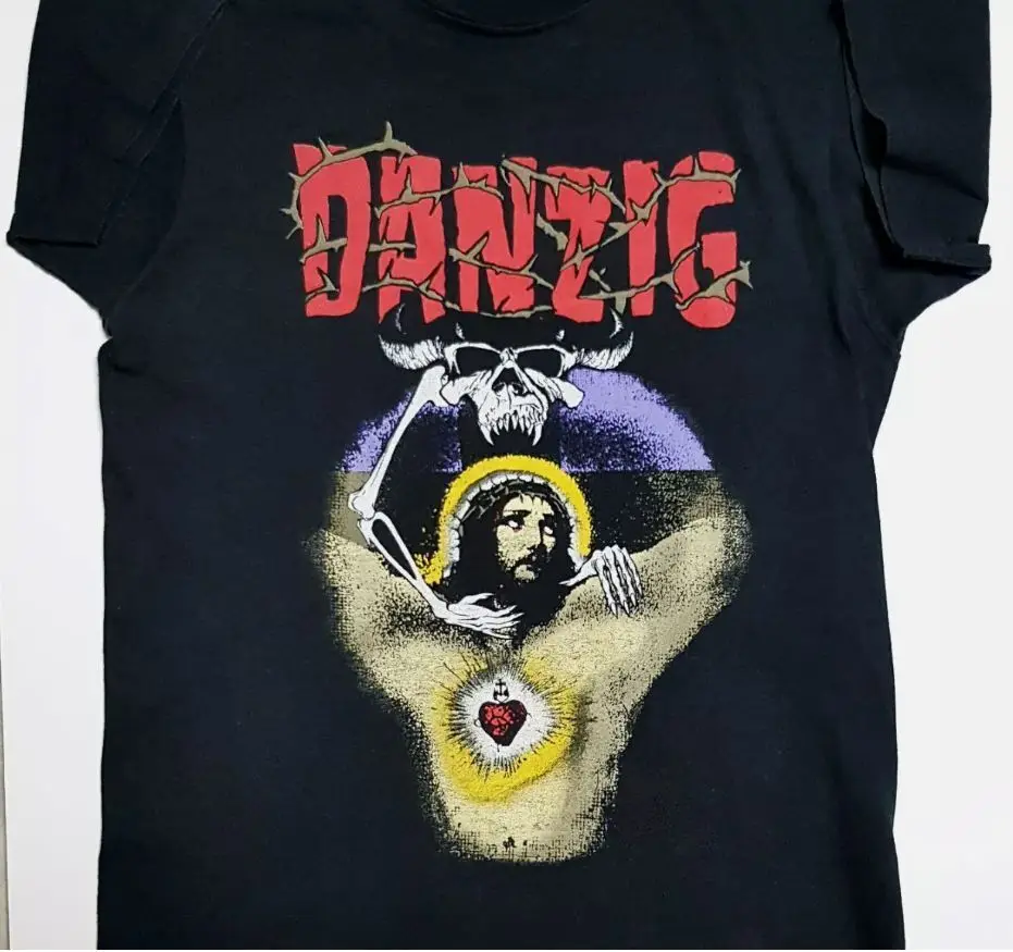 Vintage Danzig Band Music Lover Heavy Cotton Black All Size T Shirt