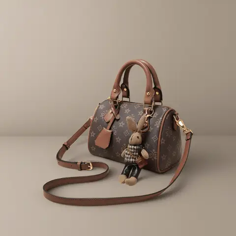 Torebka damska FOXER z uchwytem górnym, PVC, na ramię, zimowa kolekcja 2025, vintage, w kształcie poduszki, luksusowy design, damska torebka crossbody.