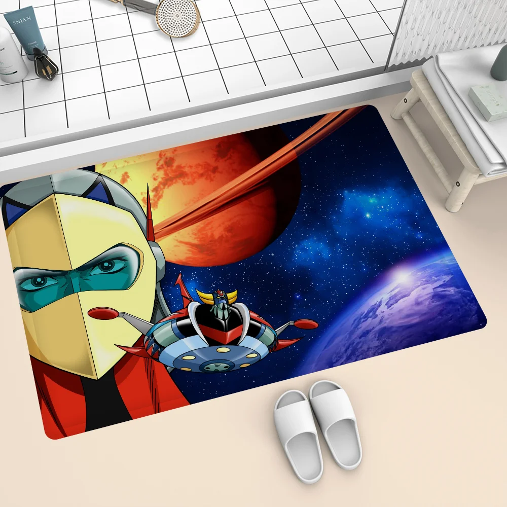 UFO ROBO GRENDIZER GOLDORAK   Floor Mat Bathroom Mat Kids Room Bedroom Decoration Balcony Anti-Slip Doormat Living Room  Rugs