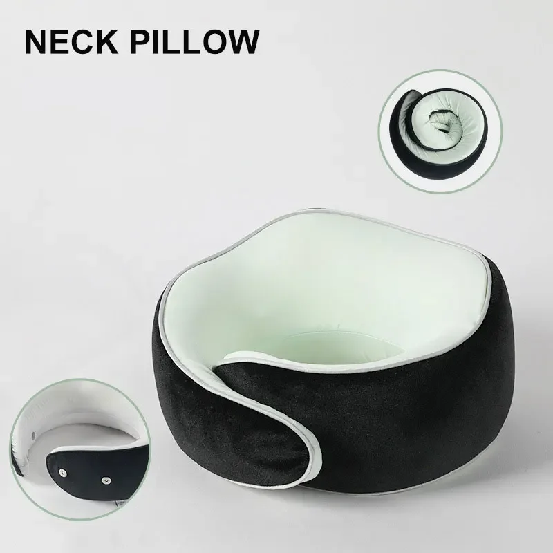 2024 Airplanes Noon Break Neck Pillow U-shaped Portable Cervical Vertebra Pillow Comfortable Sleep Travel Pillow for Train Car