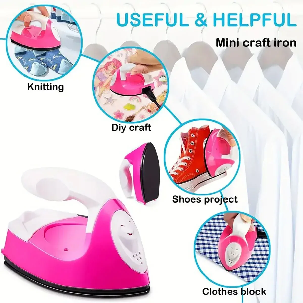 Mini Craft Iron Mini Hot Press Mini Iron Portable Handheld Small Iron with Charging Base Accessories - Bead Accessories