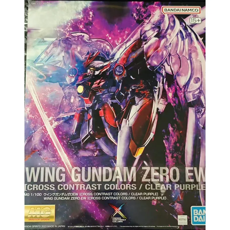 Bandai Originele MODEL KIT GUNDAM MG WING GUNDAM NUL EW [CROSS CONTRAST KLEUREN/CLEAR PAARS] 1/100 Anime Figuur Montage Speelgoed