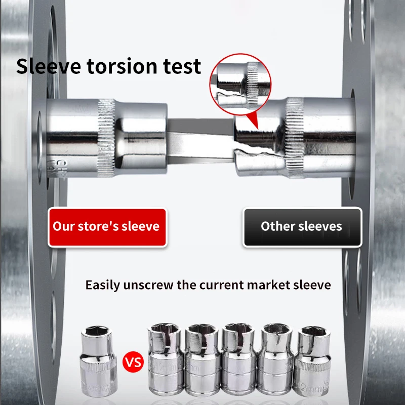 216pcs 소켓 렌치 도구 상자. 래칫 렌치 도구 세트, 빠른 래칫 렌치의 소켓 세트 - 썸네일 4