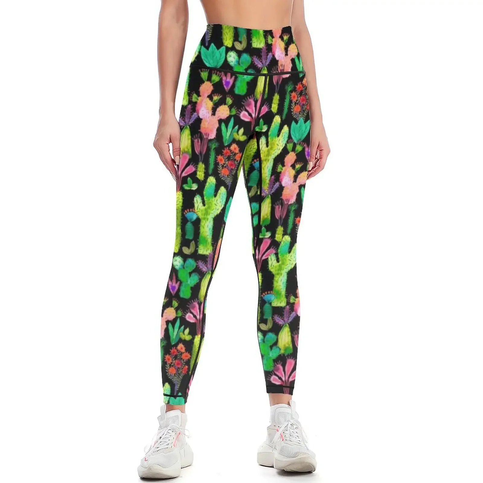 

Cacti garden Leggings fitness set gym Tight fitting woman legging gym sportswear for gym Womens Leggings