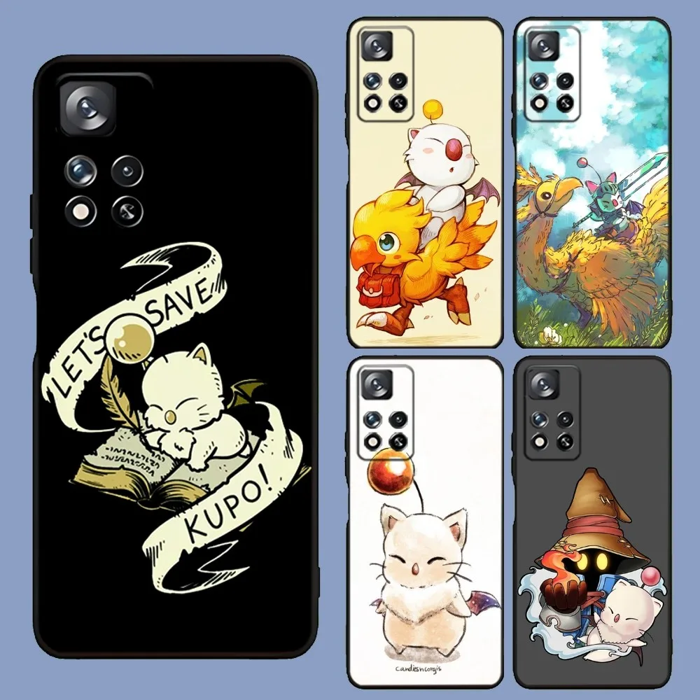 Moogle Final Fantasy  Phone Case For Samsung Galaxy A13,A21s,A22,A31,A32,A52,A53,A71,A80,A91 Soft Black Cover