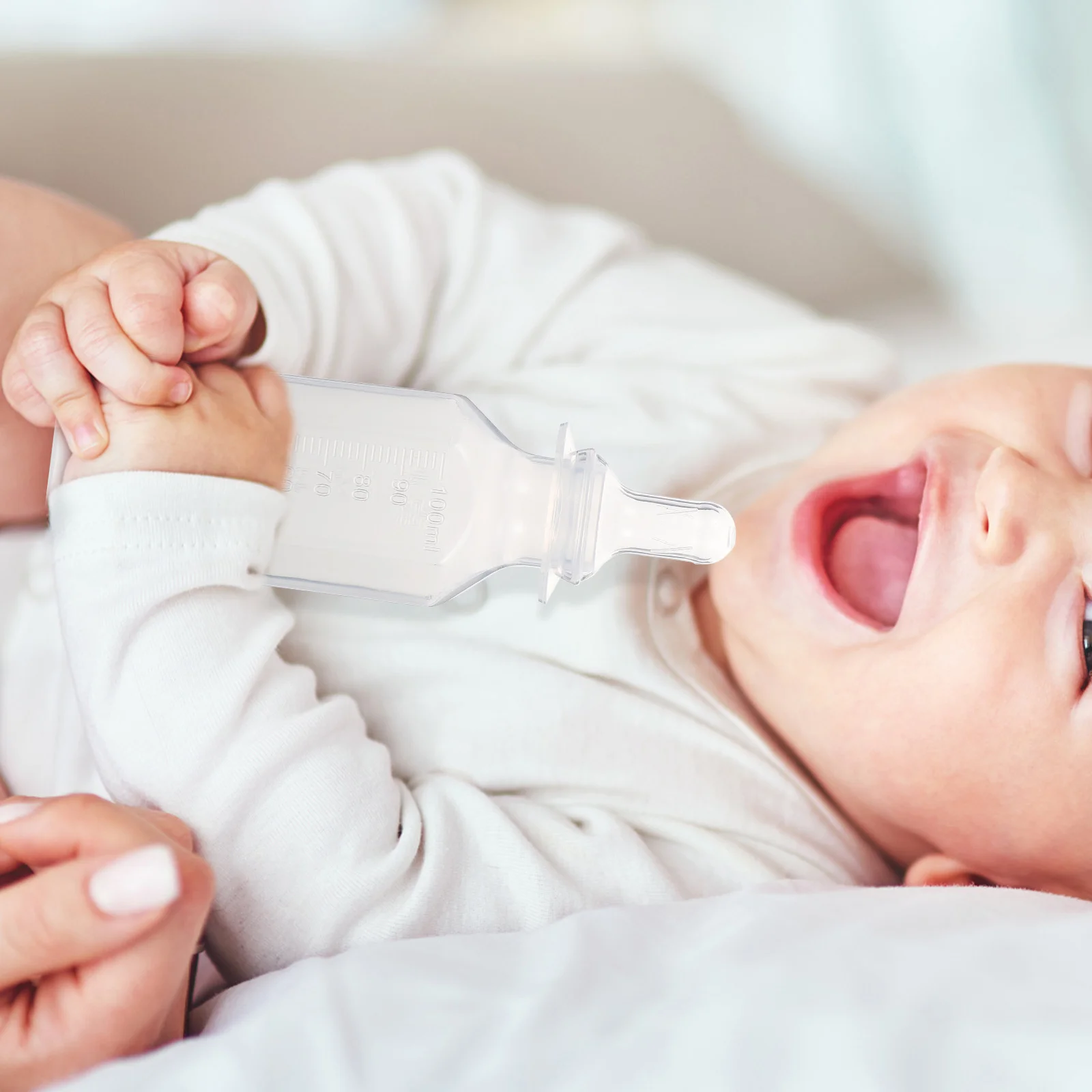 

5 шт. одноразовых детских бутылочек для молока, мягкие силиконовые соски для новорожденных, портативные кормильные бутылочки с прозрачной шкалой, помощники для кормления