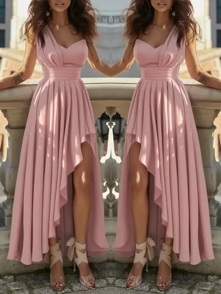 Vrouwen Avondjurken Sexy Elegante Rode Cocktail Party Chic Gala Afstuderen Luxe Formele Gelegenheid Bruidsmeisje Jurk Jurk Kleding