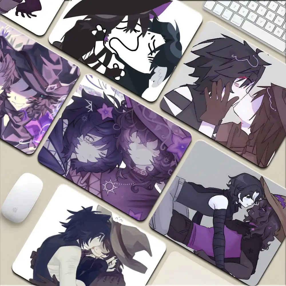 Azure X Two Time Fanart Kleines Mauspad, Tastatur-Pad, Laptop-Kissen, rutschfeste Schreibtischunterlage