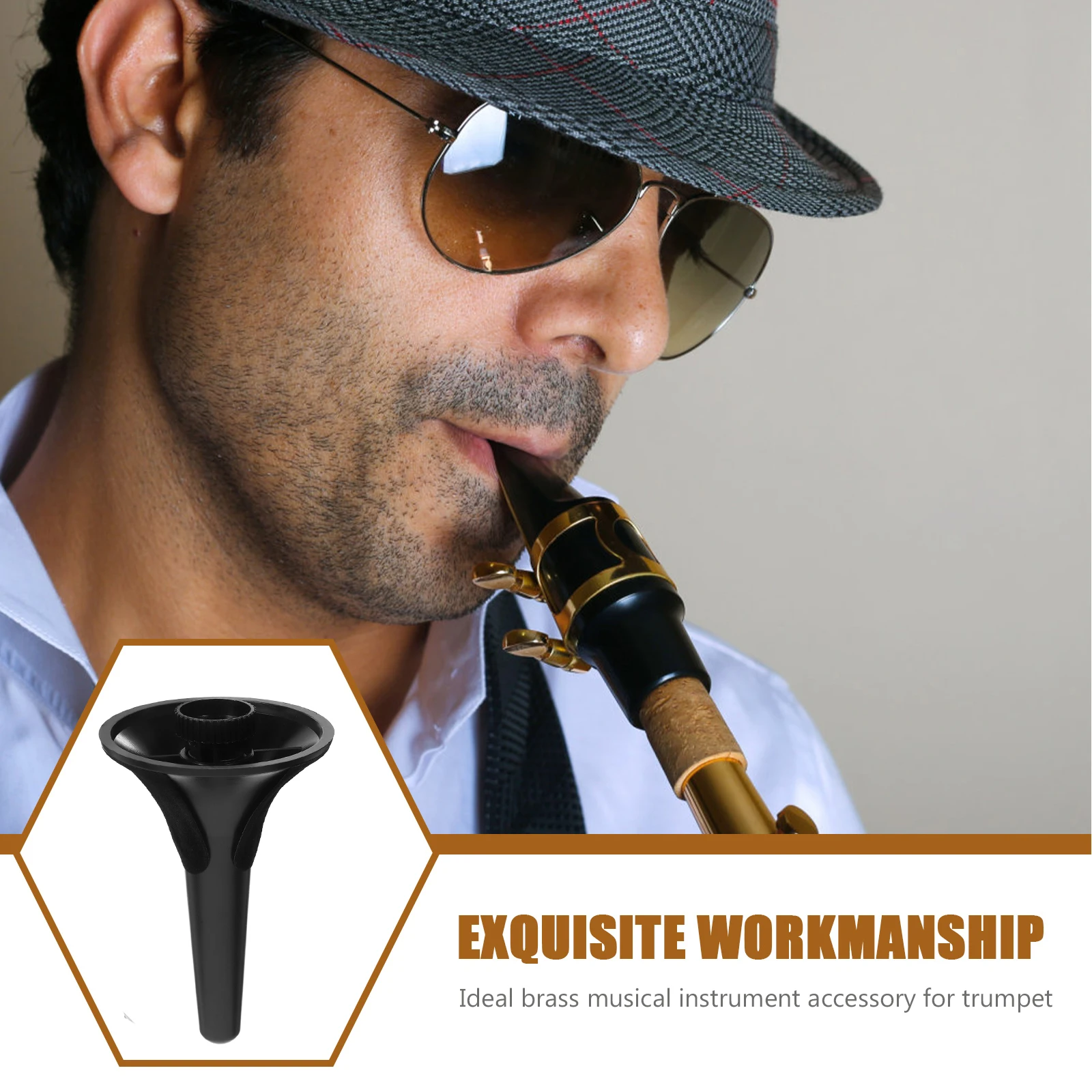 

Portable Trumpet Stand Plastic Detachable Foldable Ergonomic Tripod Legs Scratch Protection Brass Instrument Accessories