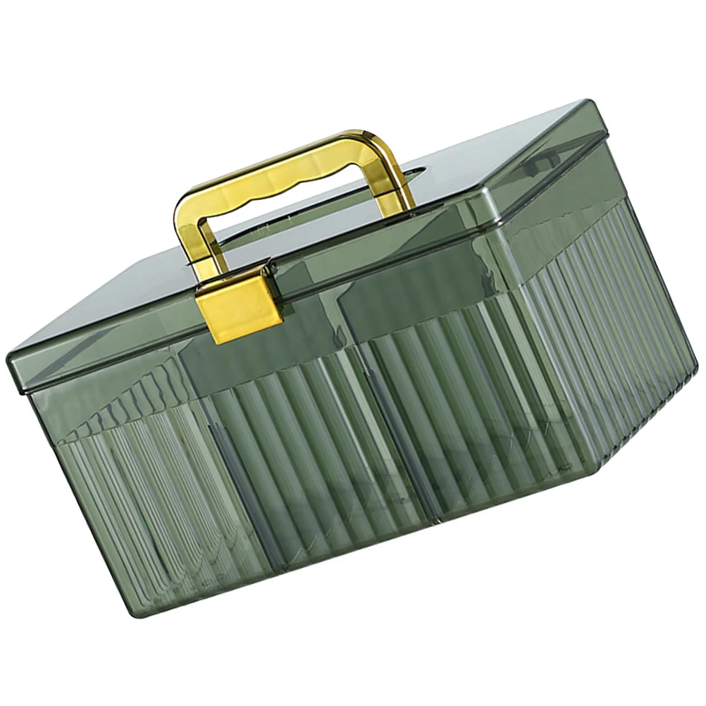 صندوق تخزين الإسعافات الأولية، منظم الأدوية البلاستيكي، سعة كبيرة، حقيبة أدوية محمولة للسفر العائلي في حالات الطوارئ #3