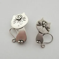 Creative And Cute Cat Designed Metal Earrings, Simple And Fashionable Styles, Unique And Personalized Female Earrings
