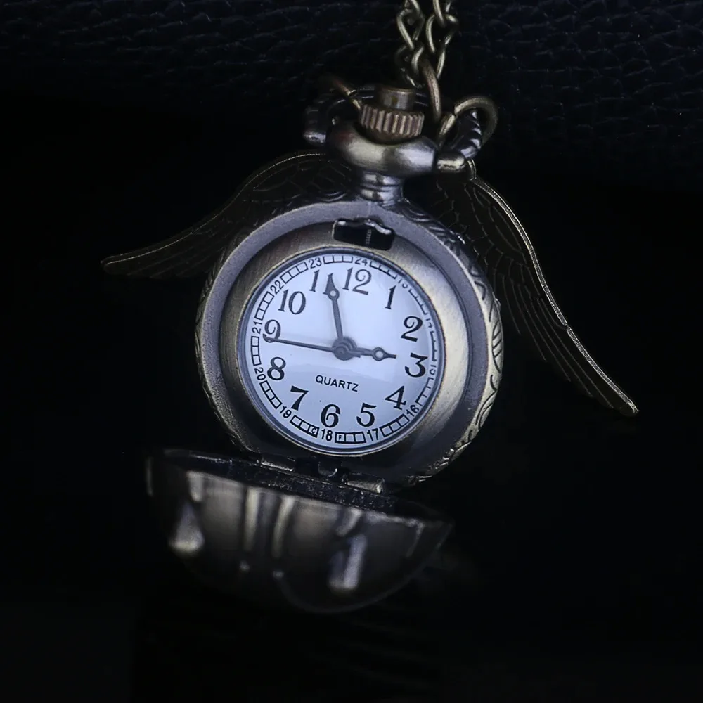 マジッククリエイティブスチームパンクペンダントクォーツ懐中時計ブロンズボールケースデジタルヴィンテージ腕時計男性と女性のギフトお土産