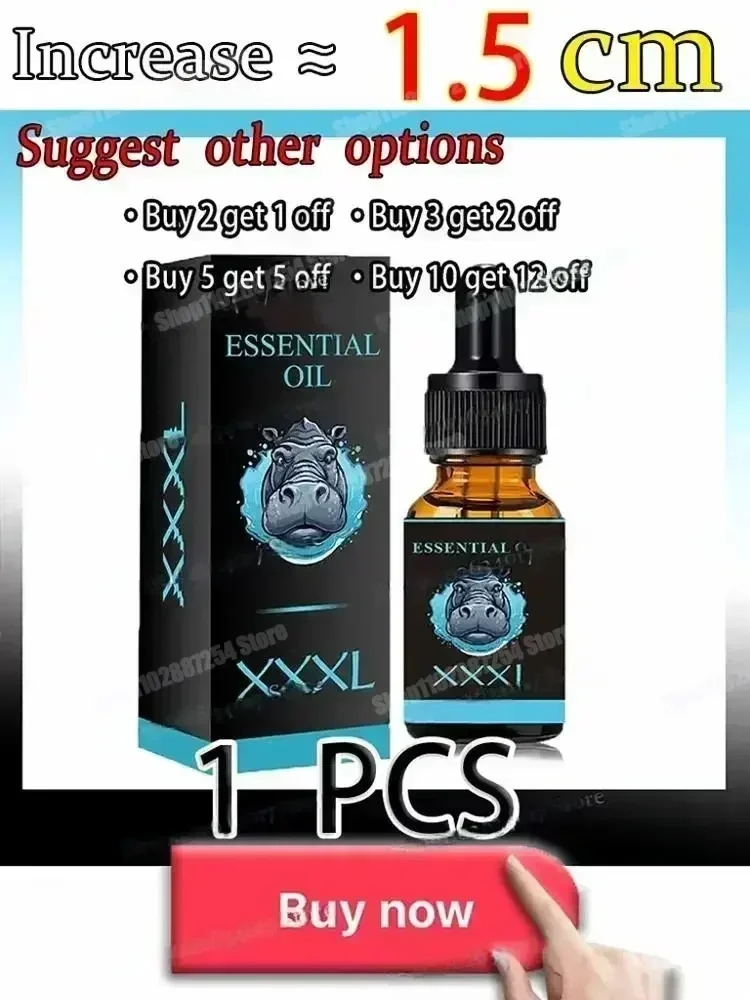 Enlargement Oil for Penis Growth, Thickening & Erection Strength Improves Sexual Health Delays Ejaculation Boosts Confidence