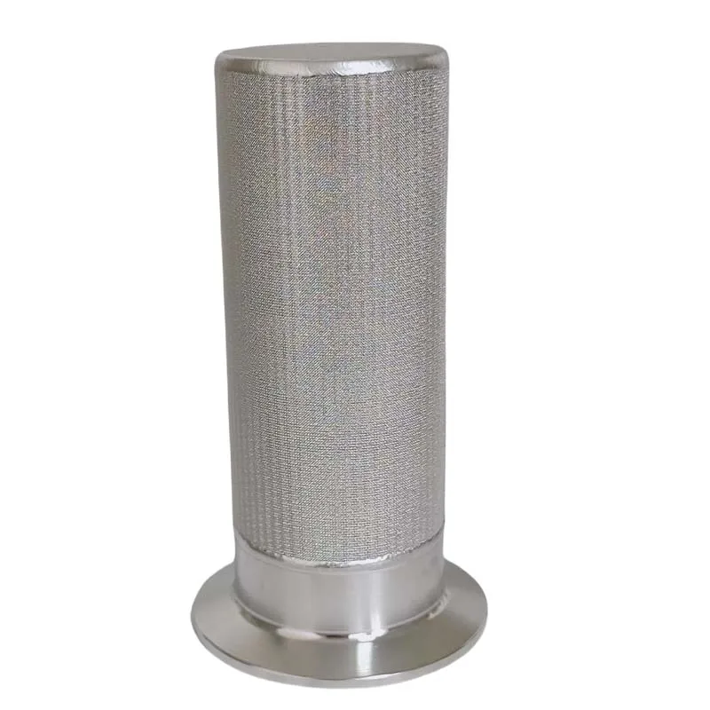 

Stainless steel sintered mesh filter element 304 or 316L five layer sintered core 5um 10um vacuum pipeline