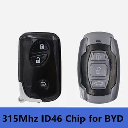 3 Buttons Car Keyless Remote Key 315Mhz with ID46 Chip for BYD L3 F3 F0 G3 S6 E6 M6 S7 Car Smart Remote Key