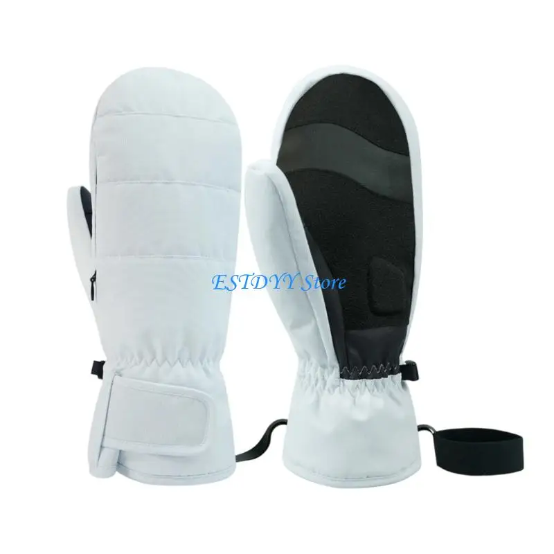 G6DE قفازات التزلج الطقس البارد مع بطانة حرارية سميكة مقاوم للماء يندبروف قفازات الشتاء الدافئة للرجال النساء التزلج الدراجات