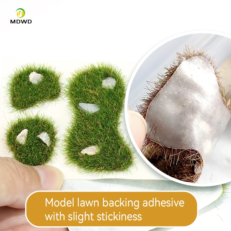 1 boîte de blocs de jardin d'herbe de modèle statique, blocs de pelouse miniatures faciles à utiliser, Kit de modèle de Terrain pour Diorama d'architecture de jardin